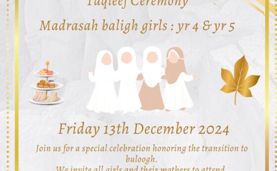 Hijabi High Tea – Taqleef Ceremony