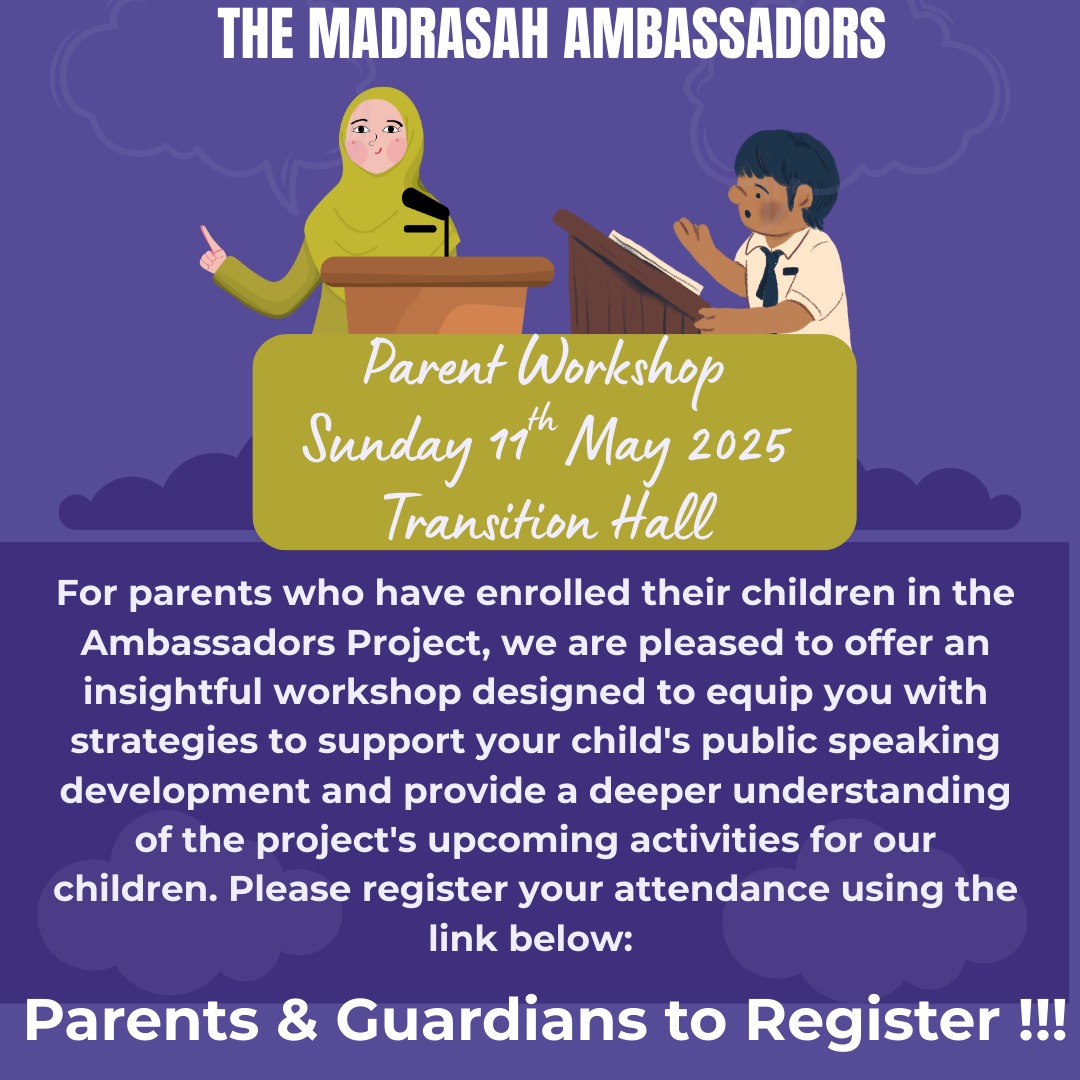 Muhammadi Madrasah Ambassadors Parent Workshop