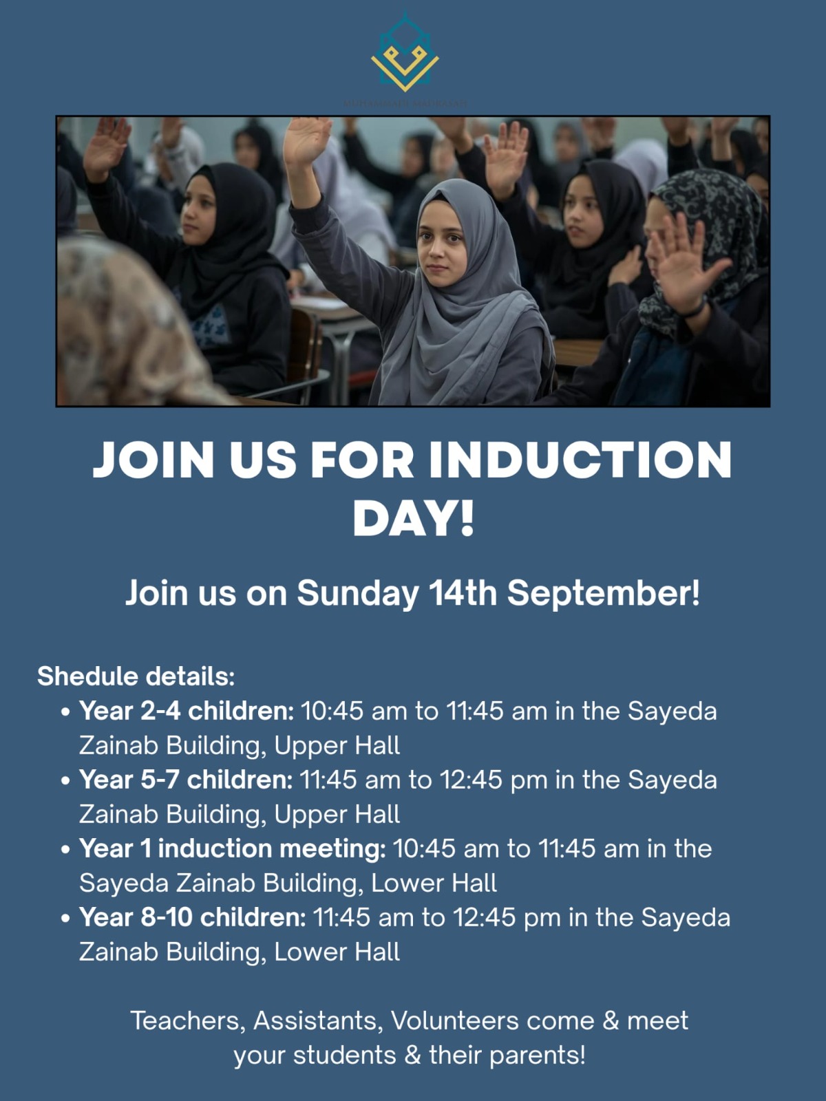 Muhammadi Madrasah Induction Day